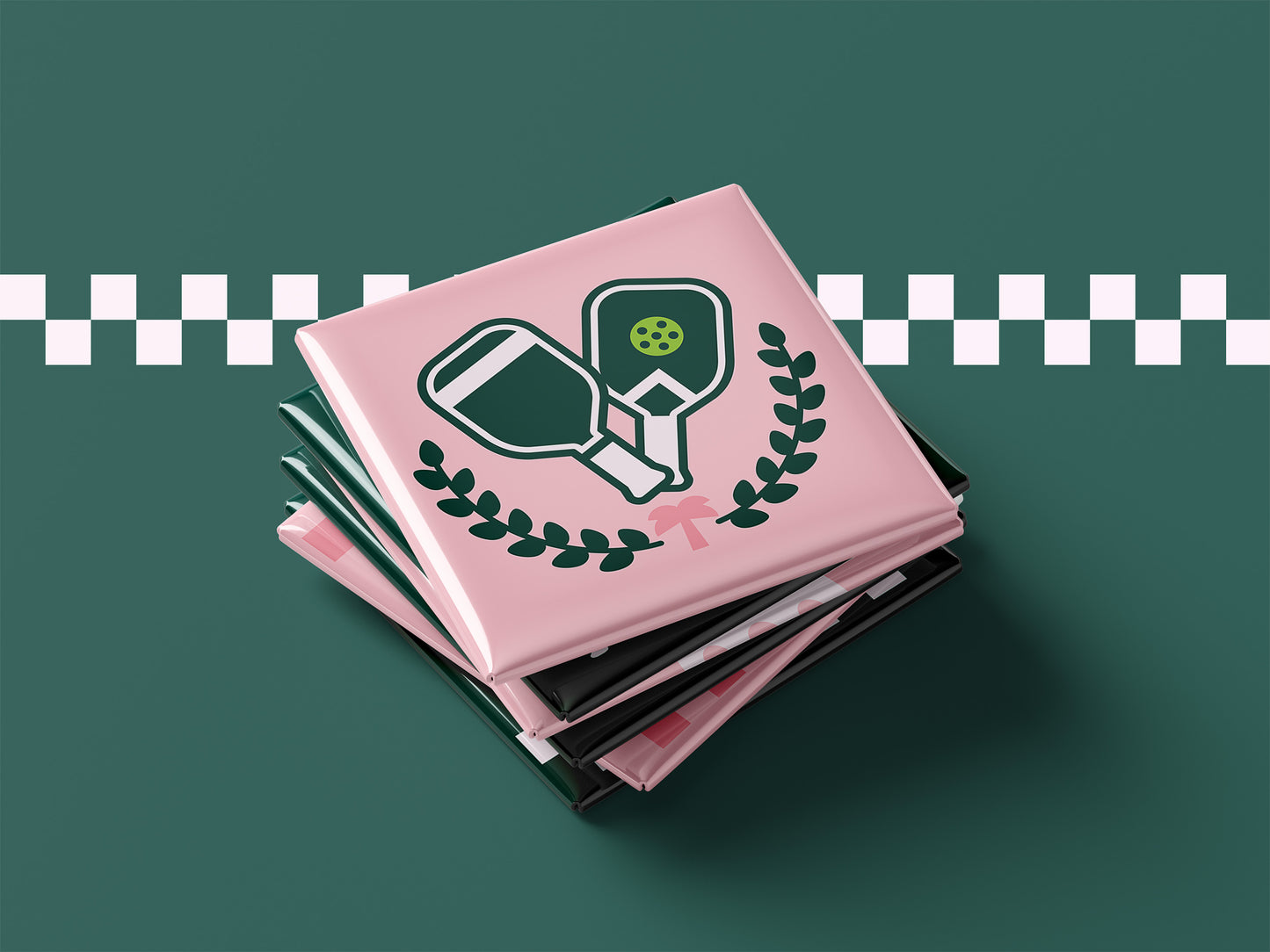 The Rally Pack of 6 | Pickleball Magnets | 2"x2" Square