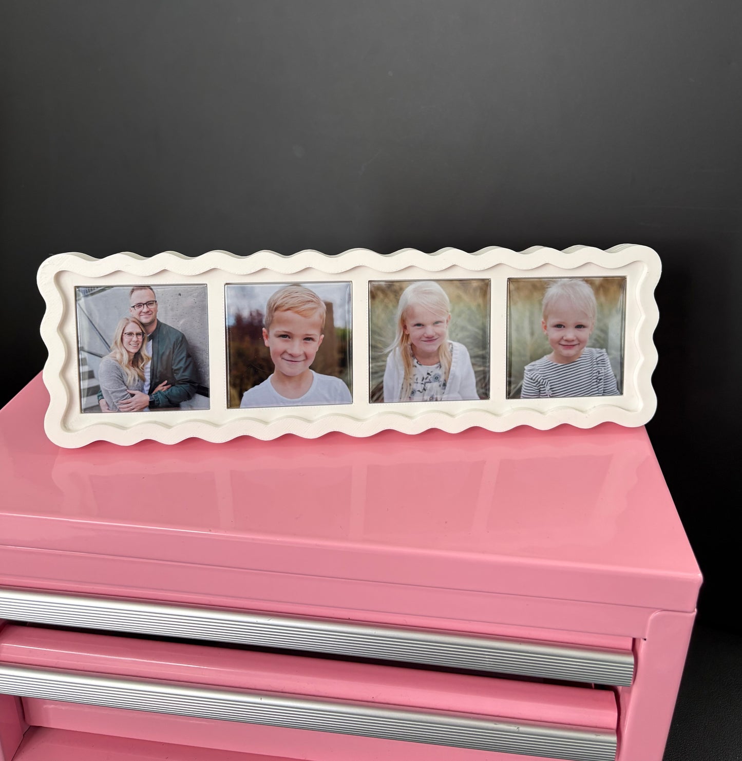 4 Magnet Slim Photo Frames | Fits 2"x2" Magnets | 3D Printed Frames