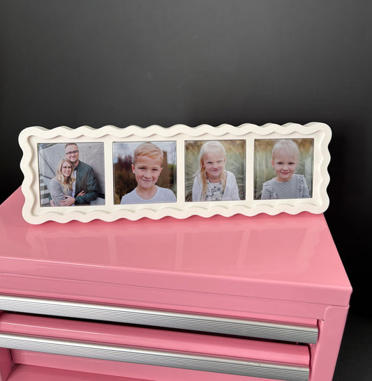 4 Magnet Slim Photo Frames | Fits 2"x2" Magnets | 3D Printed Frames