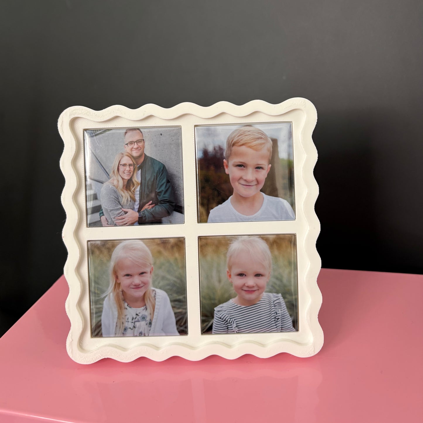 4 Magnet Square Photo Frames | Fits 2"x2" Magnets | 3D Printed Frames