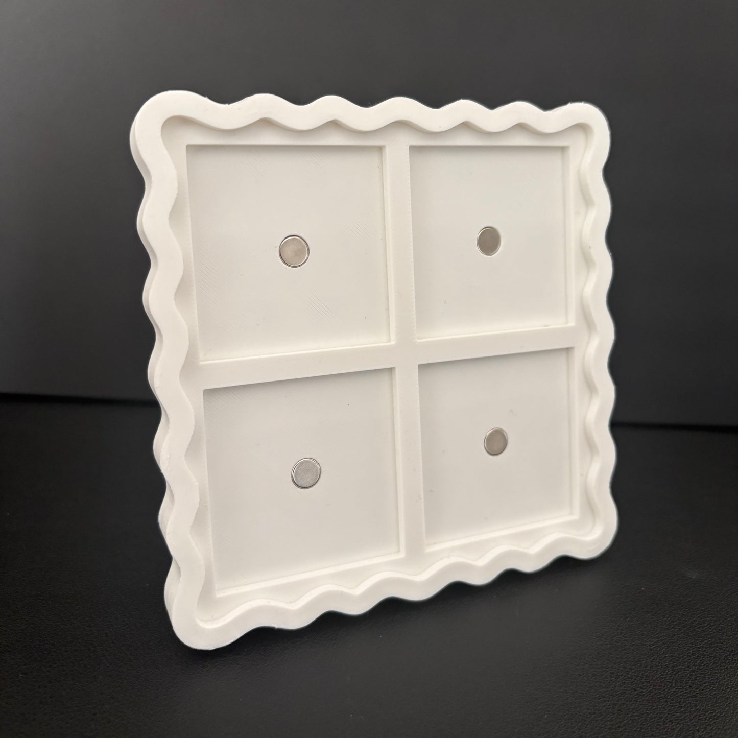 4 Magnet Square Photo Frames | Fits 2"x2" Magnets | 3D Printed Frames